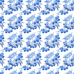 Fototapeta premium blue berries pattern