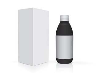 Tube with medications  for your design is easy to change colors Mock up Vector EPS 10