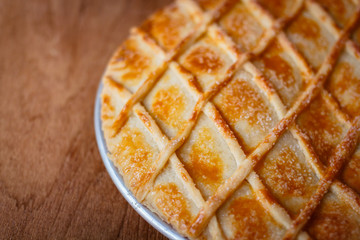 Apple pie dessert.