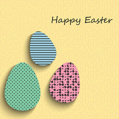 Happy Easter greeting banners. Eps10 Vector illustration