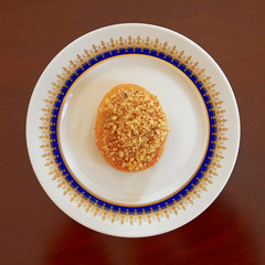 one melomakarona, greek Christmas honey and nuts cookies