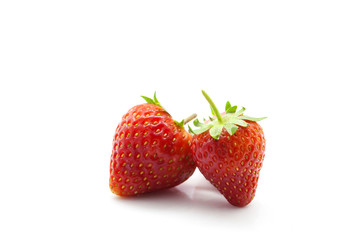 Strawberry isolated on white background.