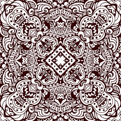 floral mosaic geometric art tiles.