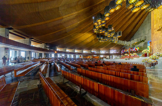 Interior Of The Basilica Of Our Lady Of Guadalupe In Mexico City - Latin America