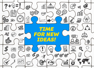 Time for New Ideas! / Puzzle mit Symbole