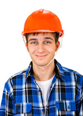 Young Man in Hard Hat