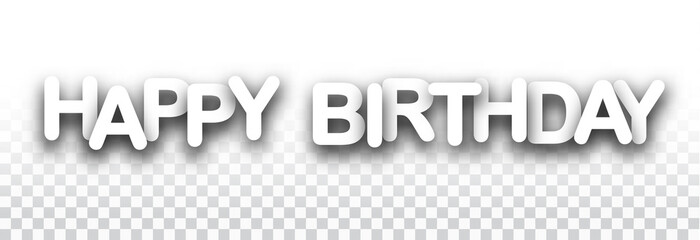 Happy birthday 3d checkered banner.