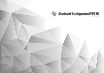 Abstract gray gradient geometric background with copy space