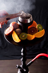 Hookah with fruits