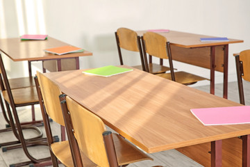 School classroom interior