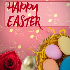 Composite image of easter greeting