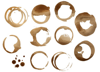 Collection of Coffee Stain Rings