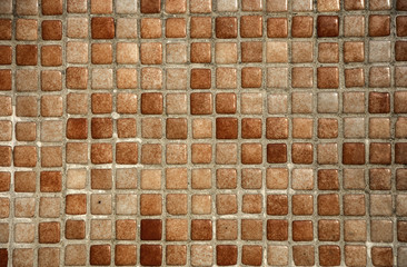 Background wall of the small ceramic tiles