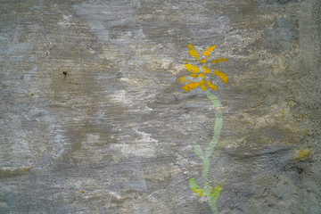 Kreidezeichnung auf Hausmauer