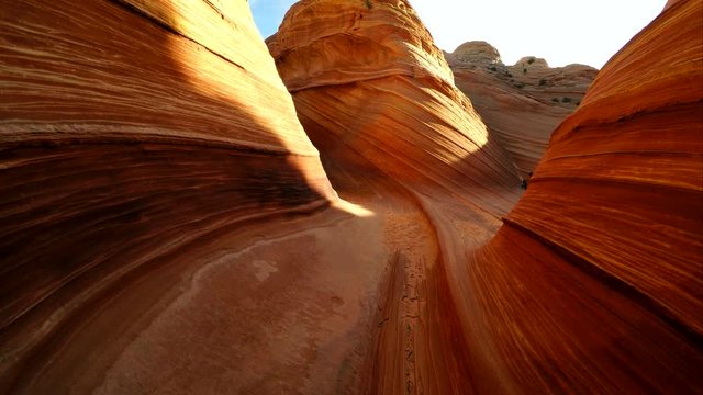 Hiking in Coyote Buttes North, The Wave