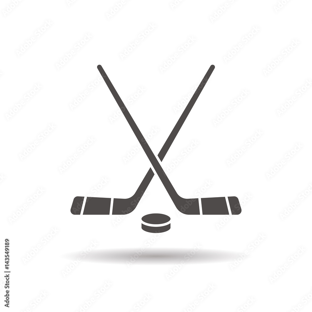 Canvas Prints Hockey game equipment icon