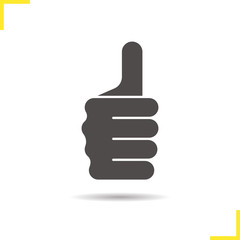 Thumbs up hand gesture icon