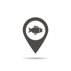 Fishing zone location icon