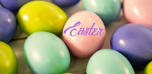 Composite image of easter greeting
