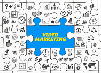 Video Marketing / Puzzle mit Symbole