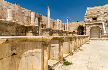 Obraz premium Details of Roman Theater in Amman