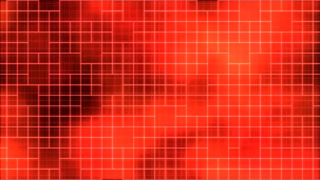 Tiled Wireframe Background Animation - Loop Red