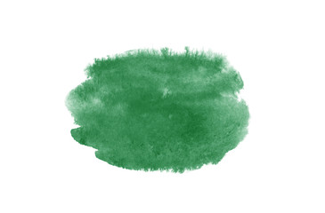 Green watercolor on paper