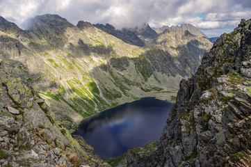 Beautiful landscape of mountain lake. High Tatras. Slovakia.