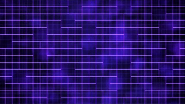 Tiled Wireframe Background Animation - Loop Purple
