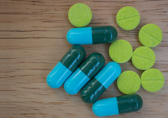 Drug prescription for treatment medication.