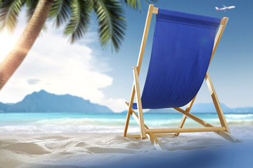 summer time and suitcase 