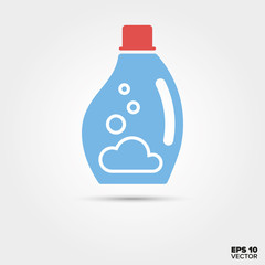 fabric conditioner bottle vector icon