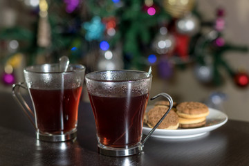 Christmas tea and home made cookies