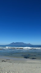 Bloubergstrand mit Blick auf den Tafelberg, Kapstadt, Südafrika