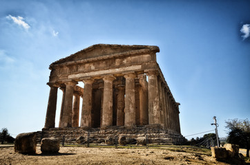 Obraz premium Temple of Concordia. Valley of the Temples in Agrigento on Sicily, Italy