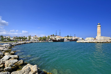 Wenecki port w Rethymno na Krecie