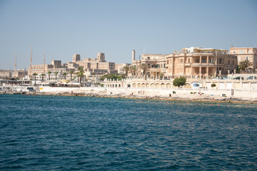 Fort, Malta. Small island.    