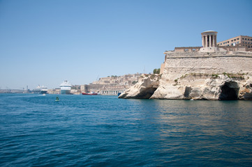 Fototapeta na wymiar Fort, Malta. Small island. 