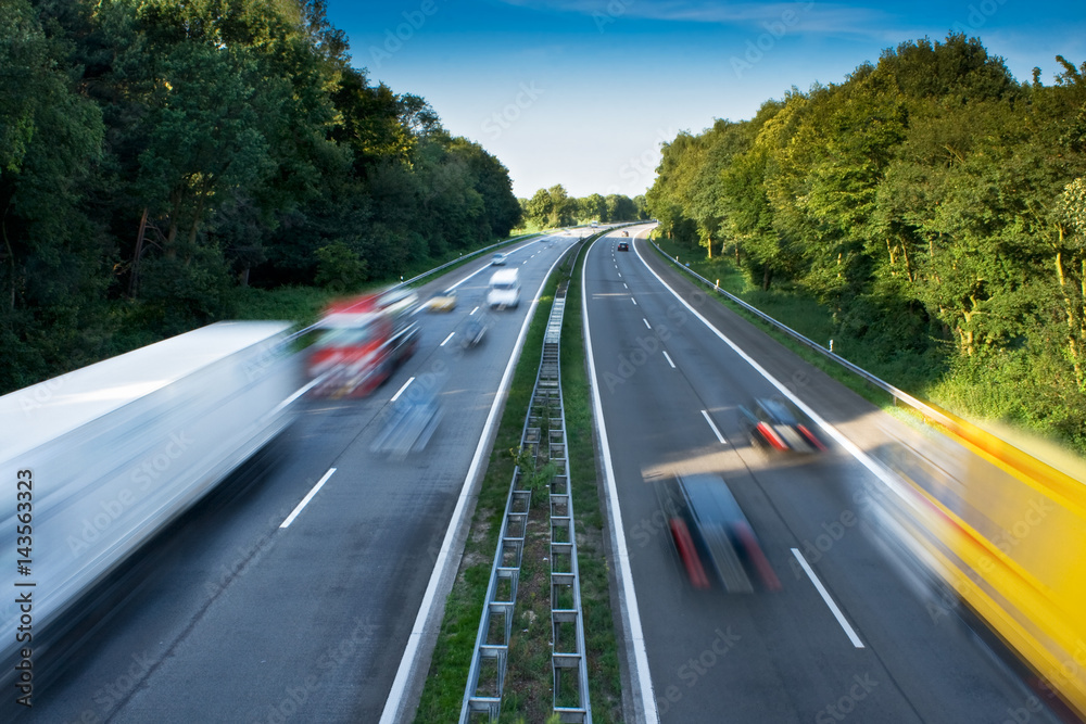 Wall mural Motorway Traffic