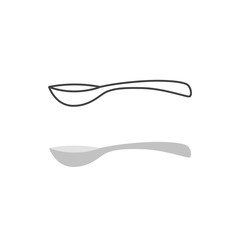 Spoon vector isolated