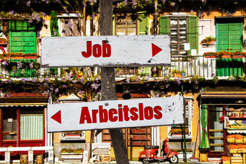 Schild 217 - Job