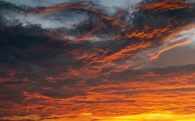 beautiful red sky background