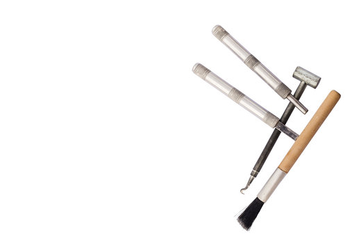 Equipment for geological excavation is a set of simulator tools for training.