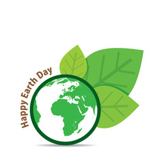 Obraz premium happy earth day