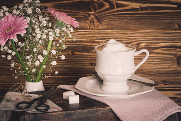 Kaffee mit Milchschaum