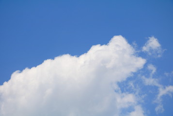 Soft blue sky with  cloud art of nature beautiful and copy space for add text