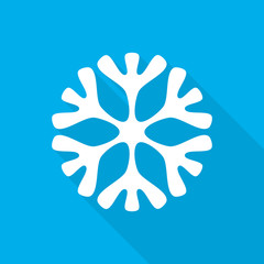 Snowflake icon. Vector illustration.