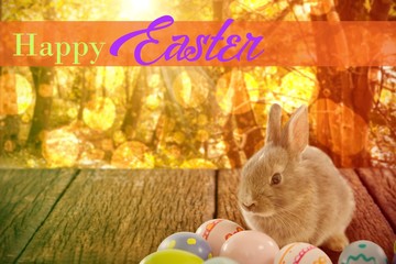 Composite image of easter greeting