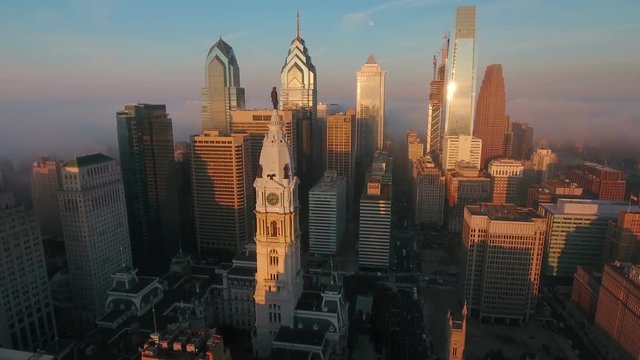 Aerial Pennsylvania Philadelphia September 2016 4K