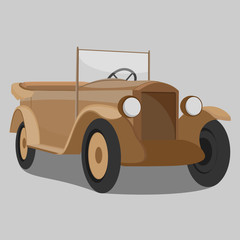 Car old illustration